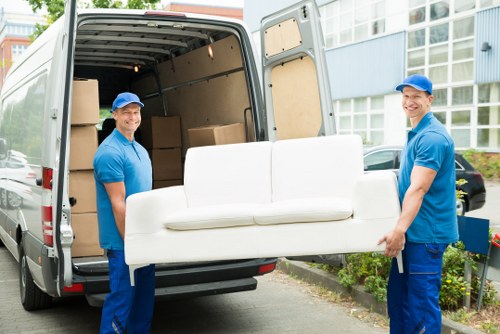 Removal team supporting a house move in Preston