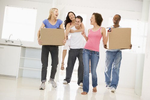 Removal company helping a household move in Preston