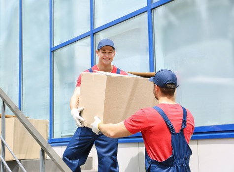 Man With Van Preston team preparing a safe moving job