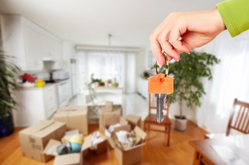 Careful loading of household items for a Preston man and van move