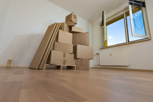 Removal van ready for a house move in Preston