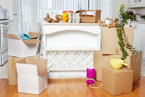 Packed van ready for a local move in Preston