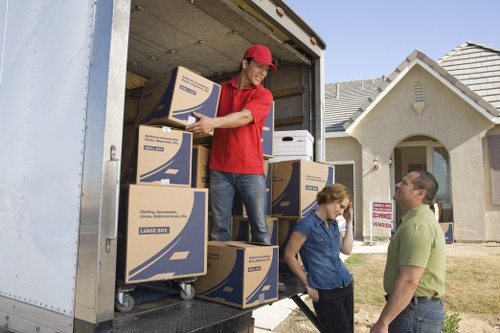 Professional removals team helping with a Preston home move