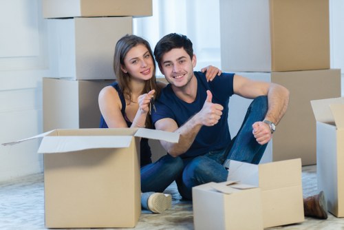 Commercial packing and unpacking service for a Preston office move