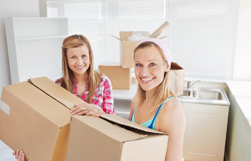Furniture being carefully moved from a Preston home