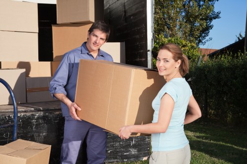 Packing and loading items for removals in Preston